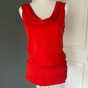 Diane Von Furstenberg Deep Orange Sleeveless Top